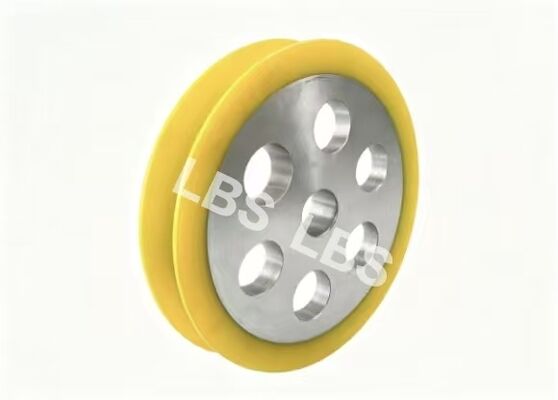Multi‑hole Fixed Sheave Aluminum Alloy Yellow Polyurethane For Lifting