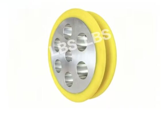 Multi‑hole Fixed Sheave Aluminum Alloy Yellow Polyurethane For Lifting