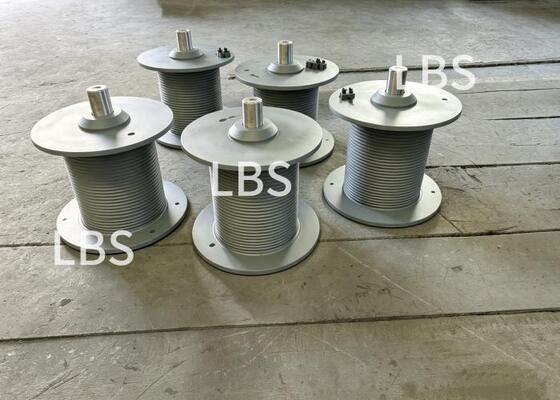 High‑load Left‑hand 45° Double‑folded Lebus Winch Drum, Q345B Heavy‑duty Welded Drum
