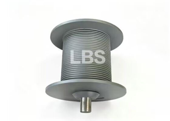 Lebus Double‑fold Groove Drum Q345B Left‑hand 45° For Construction Machinery