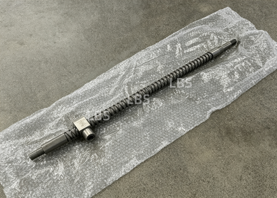 High‑Strength C45 Steel Drive Shaft With DIN5482 External Involute Spline TR80×16 Power Screw For Heavy‑Duty Winch Transmission