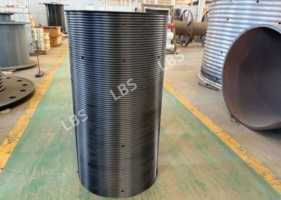 High Capacity 7000m Right Hand 45° Lebus Drum Sleeve, MC Nylon 25-Layer Spooling Liner for Φ14mm Wire Rope