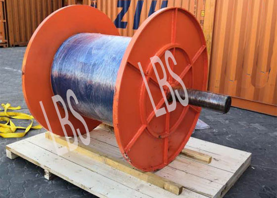 Big Wire Rope Winch Drum For Hoisting And Crane With Connection Shaft